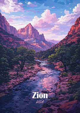 Zion National Park Landscape