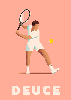 Tennis Player at Deuce