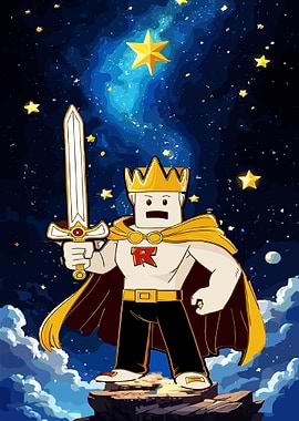 Roblox King with Sword in Space