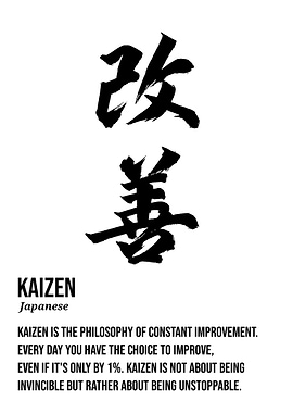 Kaizen Japanese Calligraphy