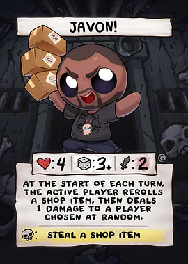 Javon Card from The Binding of Isaac