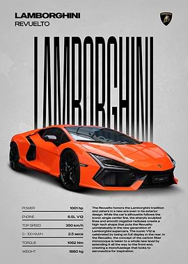 Lamborghini Revuelto Poster