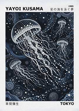 Yayoi Kusama Jellyfish Dream Painting