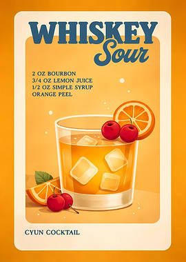 Whiskey Sour Cocktail