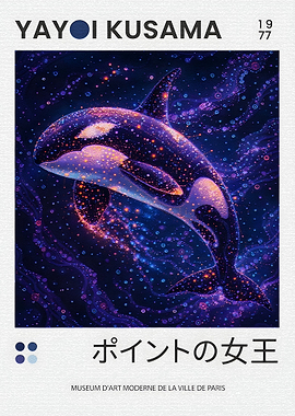 Yayoi Kusama Orca Painting