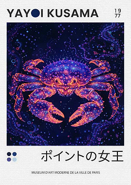 Yayoi Kusama Crab Painting