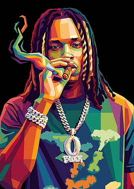 King Von Pop Art Portrait