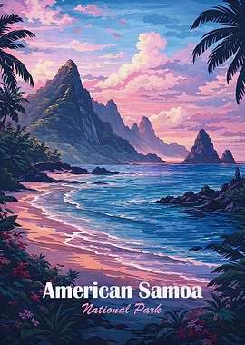 American Samoa National Park Poster