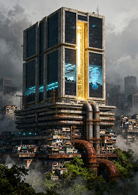 Favela Sci-Fi Megastructure