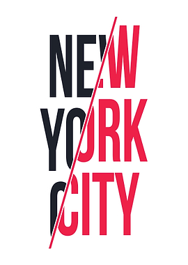 New York City Text Art