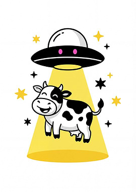 Cow Abducted by UFO