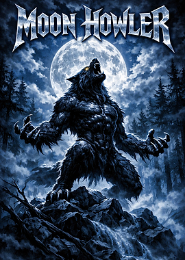 Werewolf Howling at the Moon
