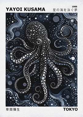 Yayoi Kusama Octopus Painting