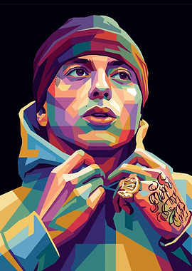 Colorful Portrait of a Central Cee