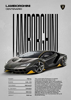 Lamborghini Centenario Sports Car