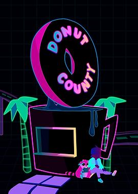 Donut County Neon Sign