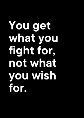 Inspirational Quote on Black Background