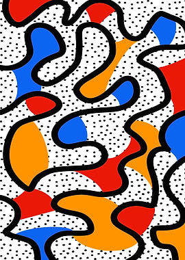 Abstract Pattern with Organic Shapes