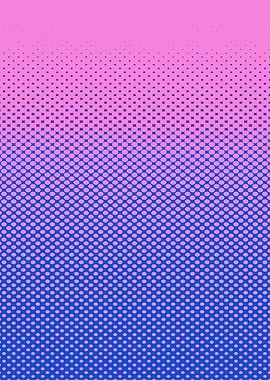Pink and Blue Halftone Gradient