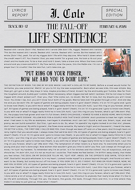 J. Cole Life Sentence