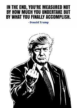 Donald Trump Middle Finger Quote