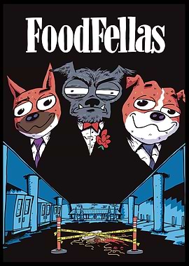 FoodFellas Dog Characters Crime Scene