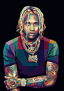 Lil Durk Pop Art Portrait