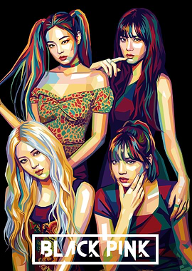 Blackpink Pop Art Portrait