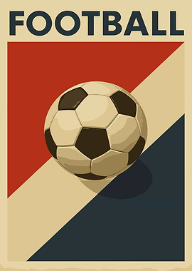 Retro Football Poster