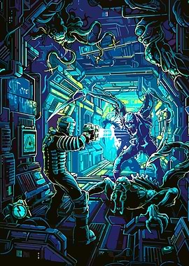 Dead Space Necromorph Battle