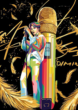 Jimin BTS Pop Art Microphone