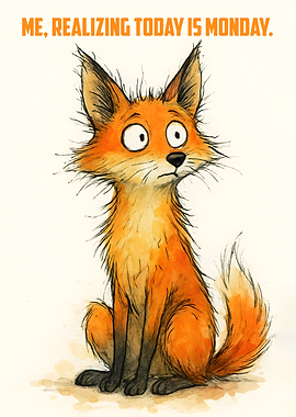 Fox Realizing It's Monday