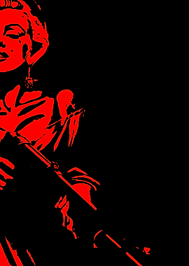 Marilyn Monroe with a rifle