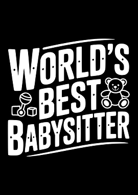 World's Best Babysitter Text Art