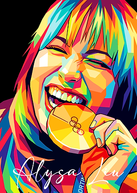 Alysa Liu with Olympic Medal