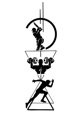 Sports Icons Silhouette Collage