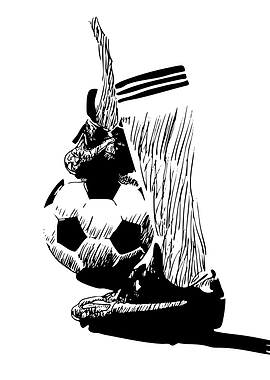 Soccer Player with Ball