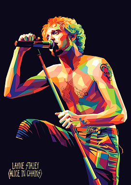 Layne Staley Pop Art Portrait
