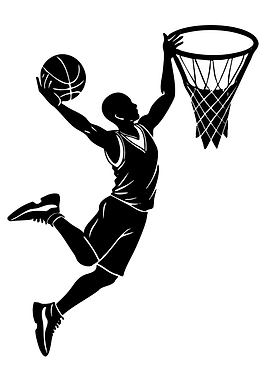 Basketball Player Dunking