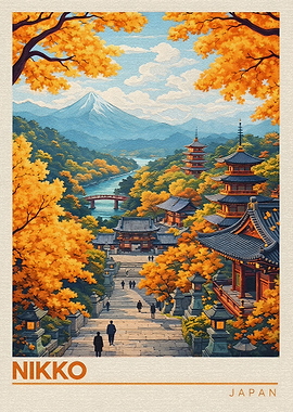 Nikko Japan Autumn Landscape