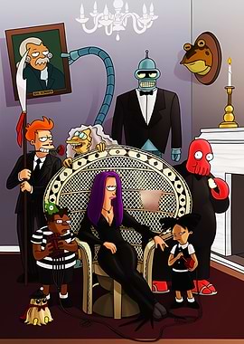 Futurama Characters in Gothic Attire
