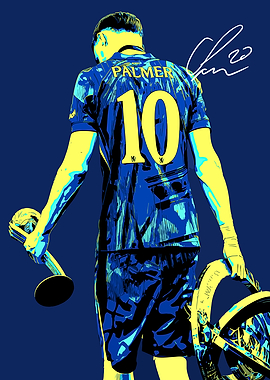 Cole Palmer with Trophy