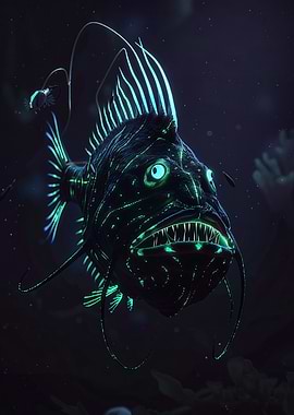 Anglerfish in Deep Sea