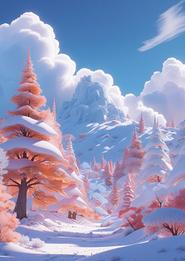Enchanting Winter Forest Landscape