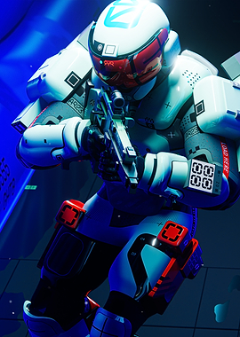 Destroyer Runner Shell: Neon Vanguard_Vertical