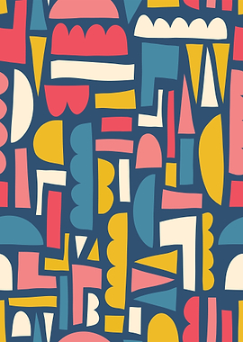 Abstract Geometric Shapes Pattern