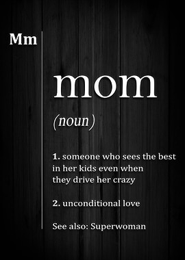 Mom Definition Mothers Day Gifts
