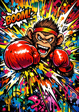 Boxing Monkey with Boom!