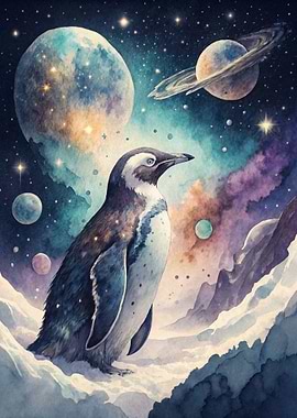 Penguin in a Cosmic Landscape