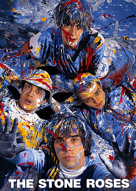 The Stone Roses Paint Splatter